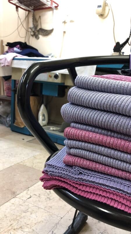 Knit panels ready to assemble