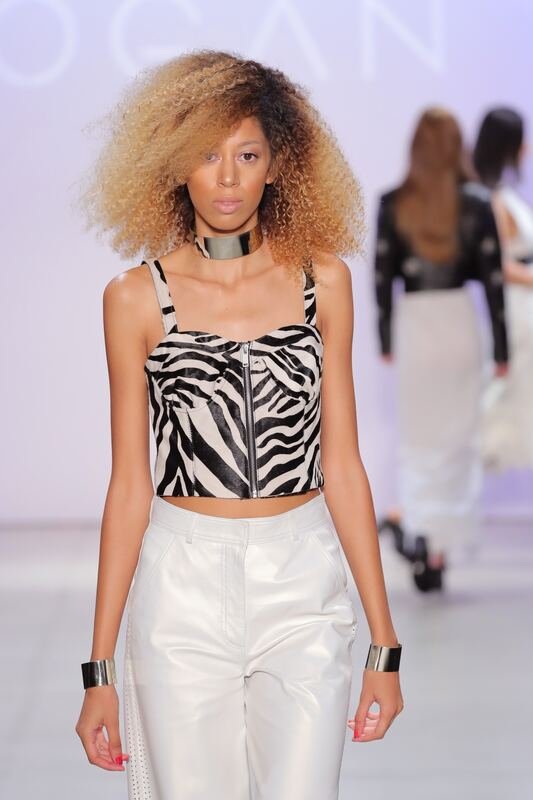 Zebra bodice on the catwalk