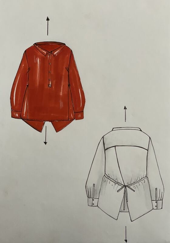 Technical sketch, tailored jacket