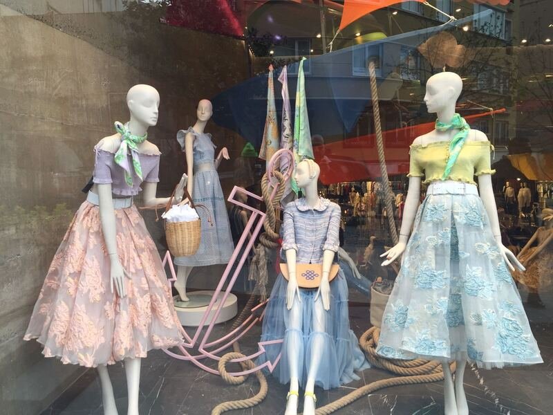 Spring window display