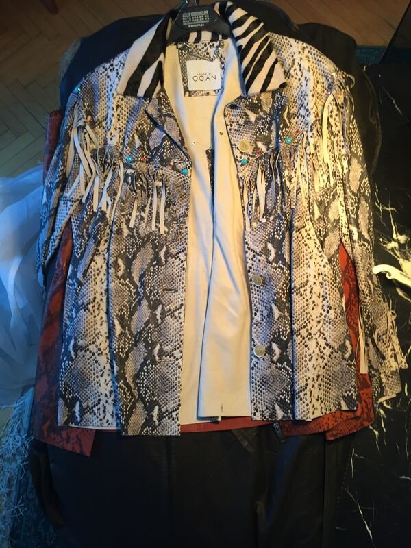 Snake-print jacket